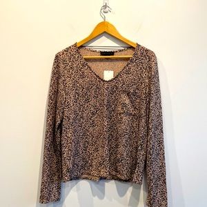 NEW Sanctuary Women’s Animal Print Top